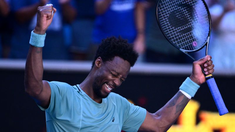 Australian Open: USA’s Taylor Fritz stunned by veteran Gaël Monfils, who ‘inspired’ wife Elina Svitolina to own upset win | CNN