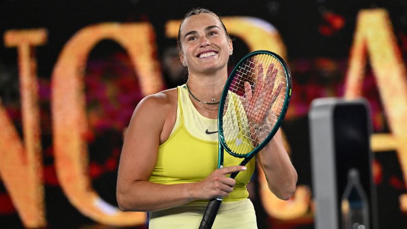 Aryna Sabalenka reaches third straight Australian Open final with victory over Paula Badosa | CNN