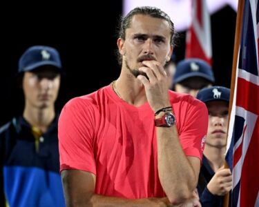 Zverev was easily beaten by Jannik Sinner in the Australian Open final.