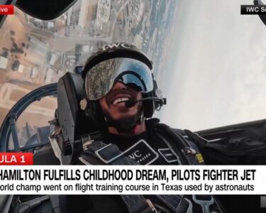 Lewis Hamilton fulfills childhood dream, pilots fighter jet | CNN