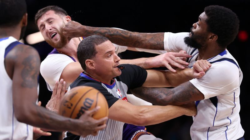 NBA suspends three players involved in altercation between Mavericks and Suns | CNN