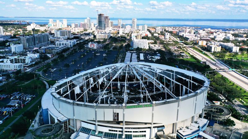 Rays commit to Tropicana Field repairs, but time is ticking for 2026 opener | CNN