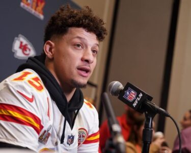 Mahomes and his wife Brittany welcomed their third child in January.