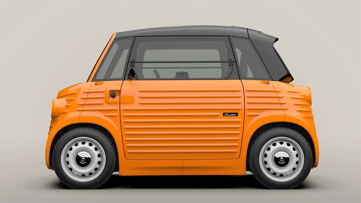 My new favorite thing in EVs? This Citroen Ami that’s been made to look like a 1950s H-Van