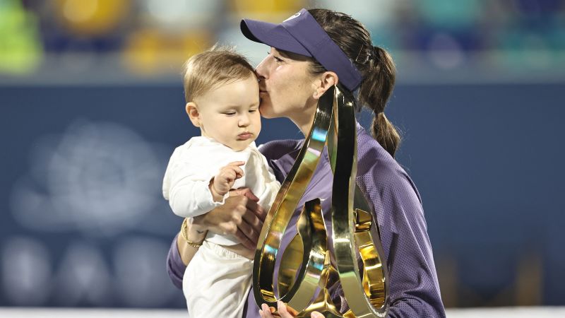 Belinda Bencic celebrates ‘mini dream come true’ after winning first title as a mother | CNN