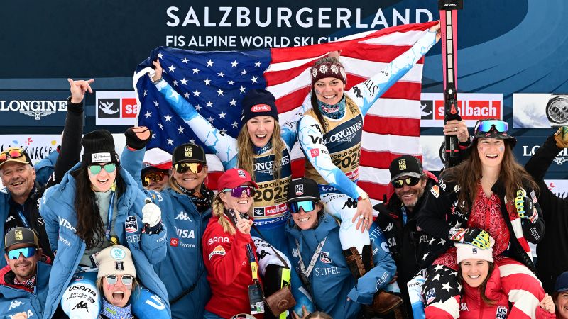 Mikaela Shiffrin wins record-tying 15th world championships medal with victory in team combined event | CNN