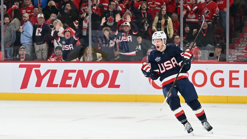 USA downs Canada to advance to championship game in 4 Nations Face-Off | CNN