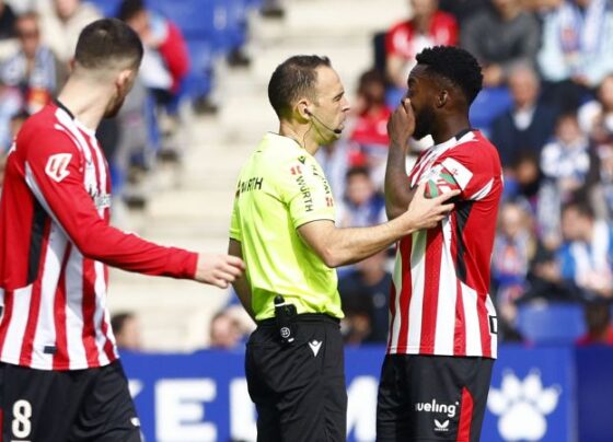 A message condemning racism, xenophobia and homophobia was displayed on the stadium's screen during the stoppage in play.