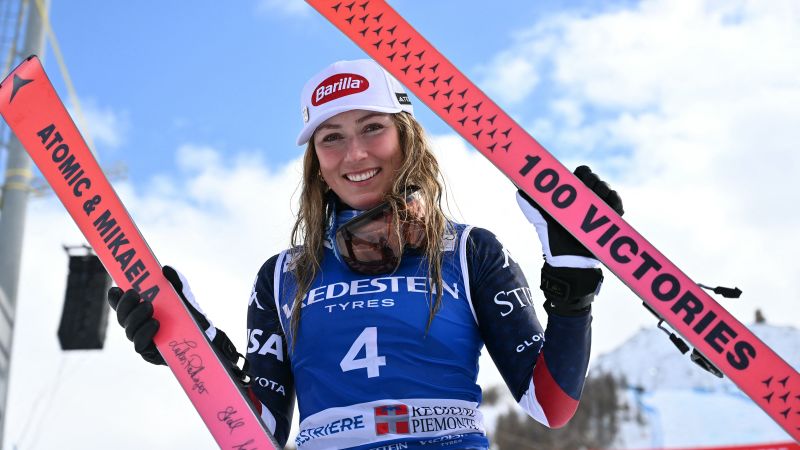 Tearful Mikaela Shiffrin claims historic 100th World Cup win | CNN