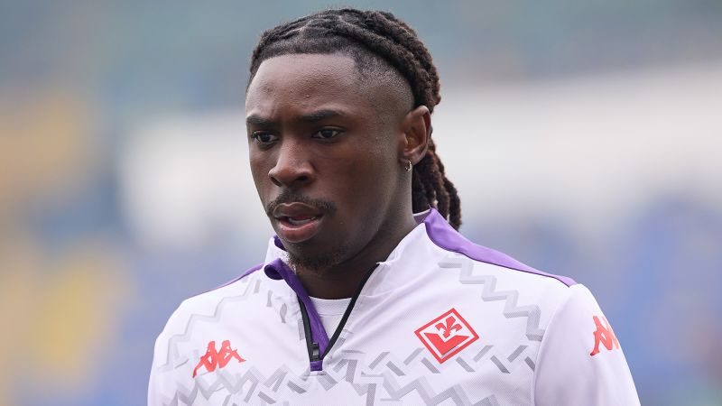 Fiorentina player Moise Kean discharged from hospital after collapsing on pitch following head injury | CNN