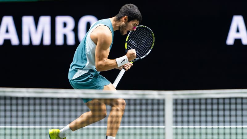 Carlos Alcaraz wins first indoor hardcourt title of his career at Rotterdam Open | CNN