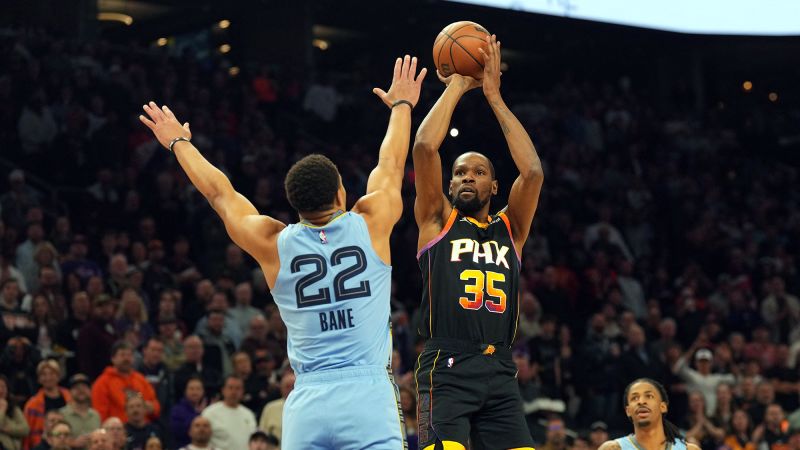 Kevin Durant becomes eighth player in NBA history to reach 30,000 points as Phoenix Suns fall to Memphis Grizzlies | CNN