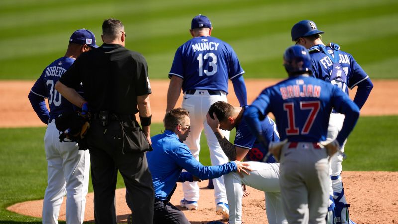 LA Dodgers pitcher Bobby Miller in concussion protocol after being hit in head by line drive in ‘scary moment’ | CNN