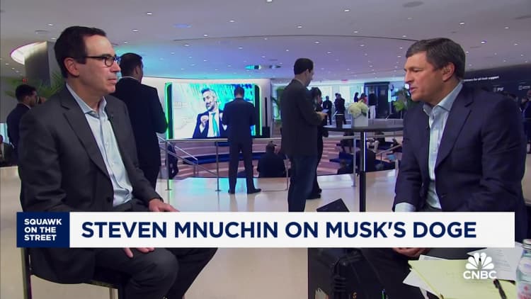 Musk's DOGE is 'uncovering a lot of things that we're somewhat surprised by,' says Steve Mnuchin