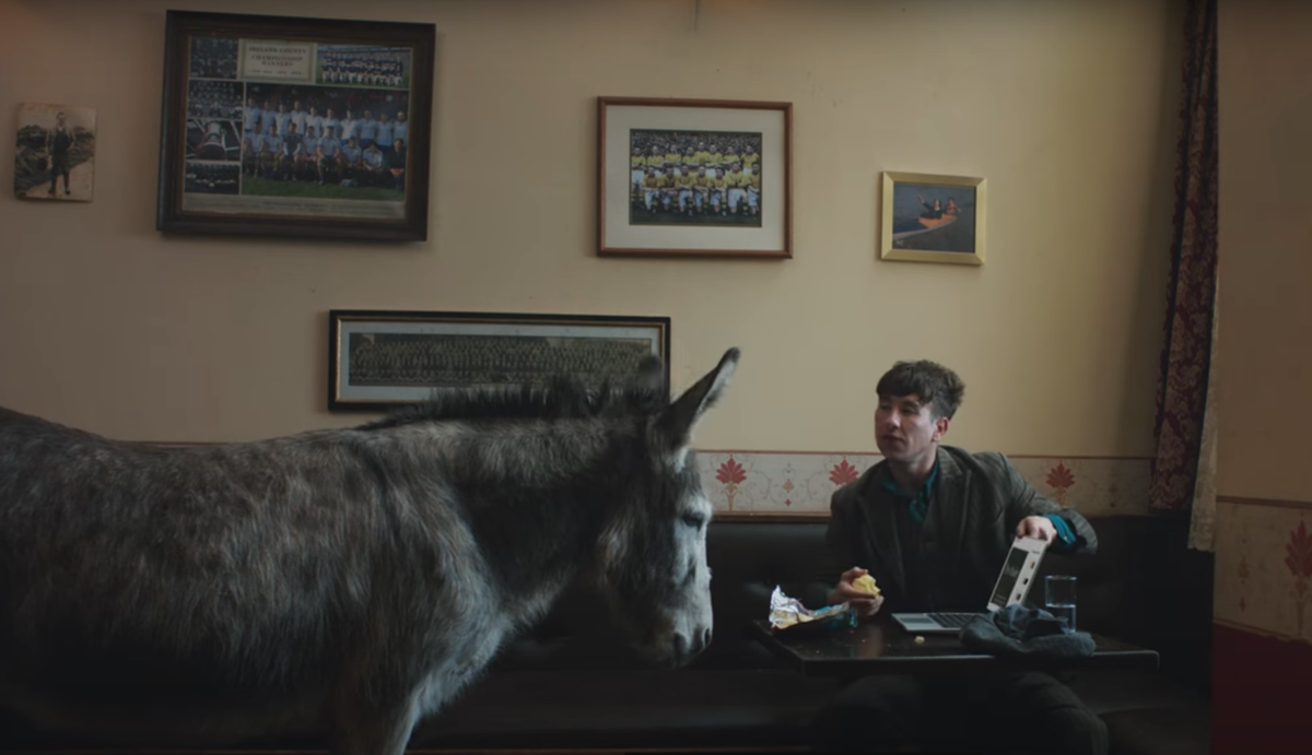 Saltburn star befriends donkey in a pub in this hilarious Squarespace Super Bowl 2025 ad teaser