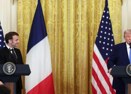 Trump, Emmanuel Macron hold press conference