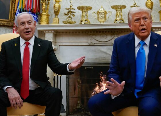 Trump and Netanyahu at White House news conference