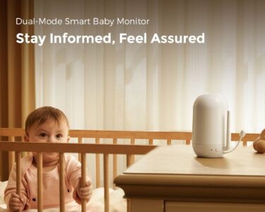 This smart baby monitor with dual mode and enhanced alerts from Momcozy will give new parents peace of mind